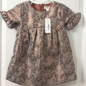 Girls 6-12m copper metallic dress